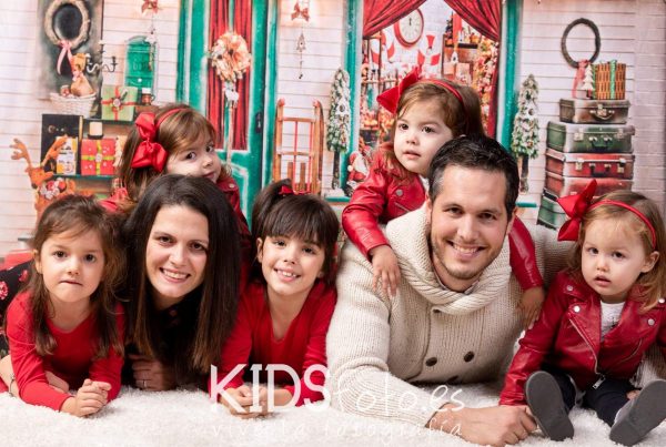 sesion fotografia de navidad con ninas fotografo de ninos Sesión fotografía de navidad con 5 niñas. Fotógrafo de niños y