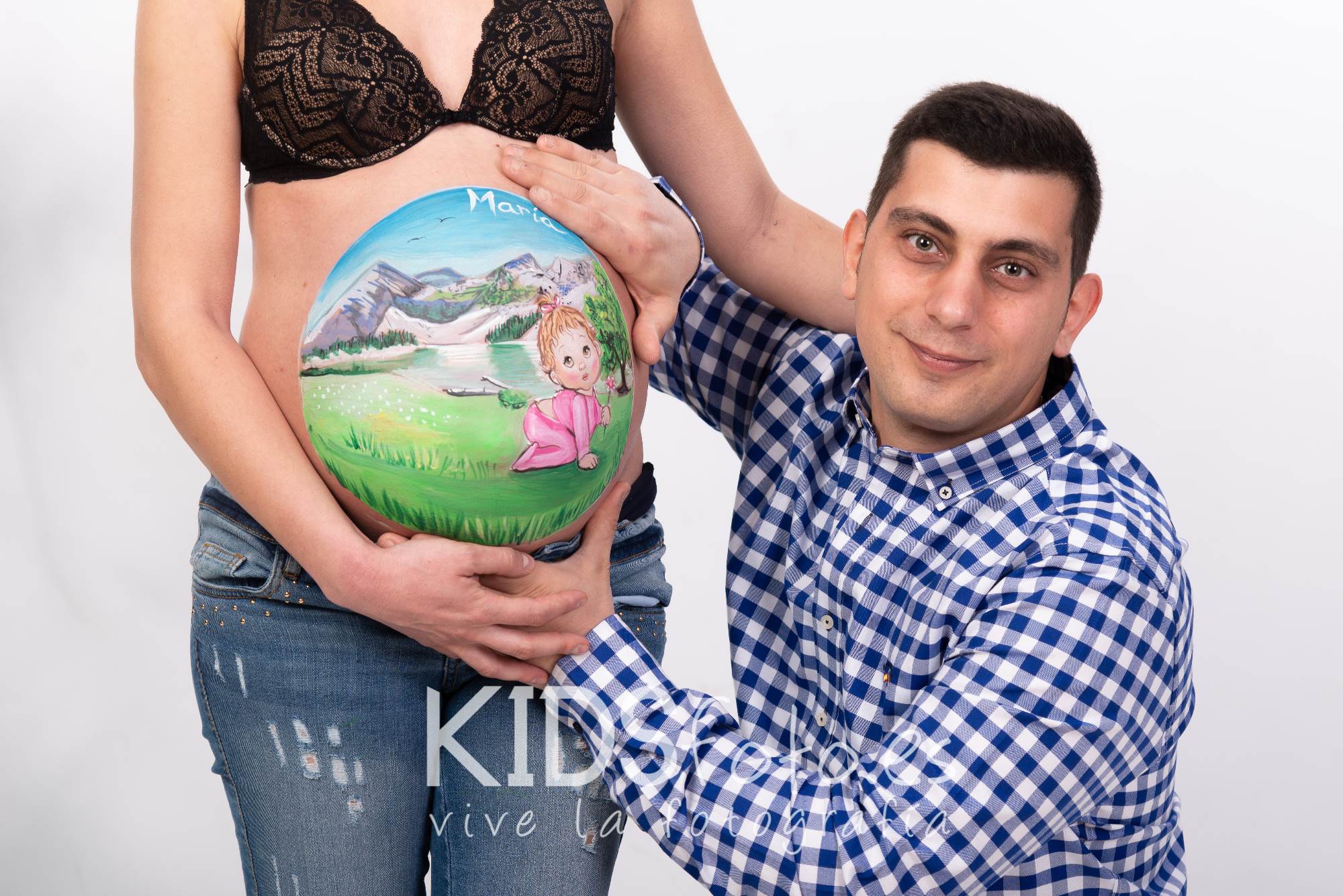 Body paint Bellypainting Sesión Premamá Zaragoza 5