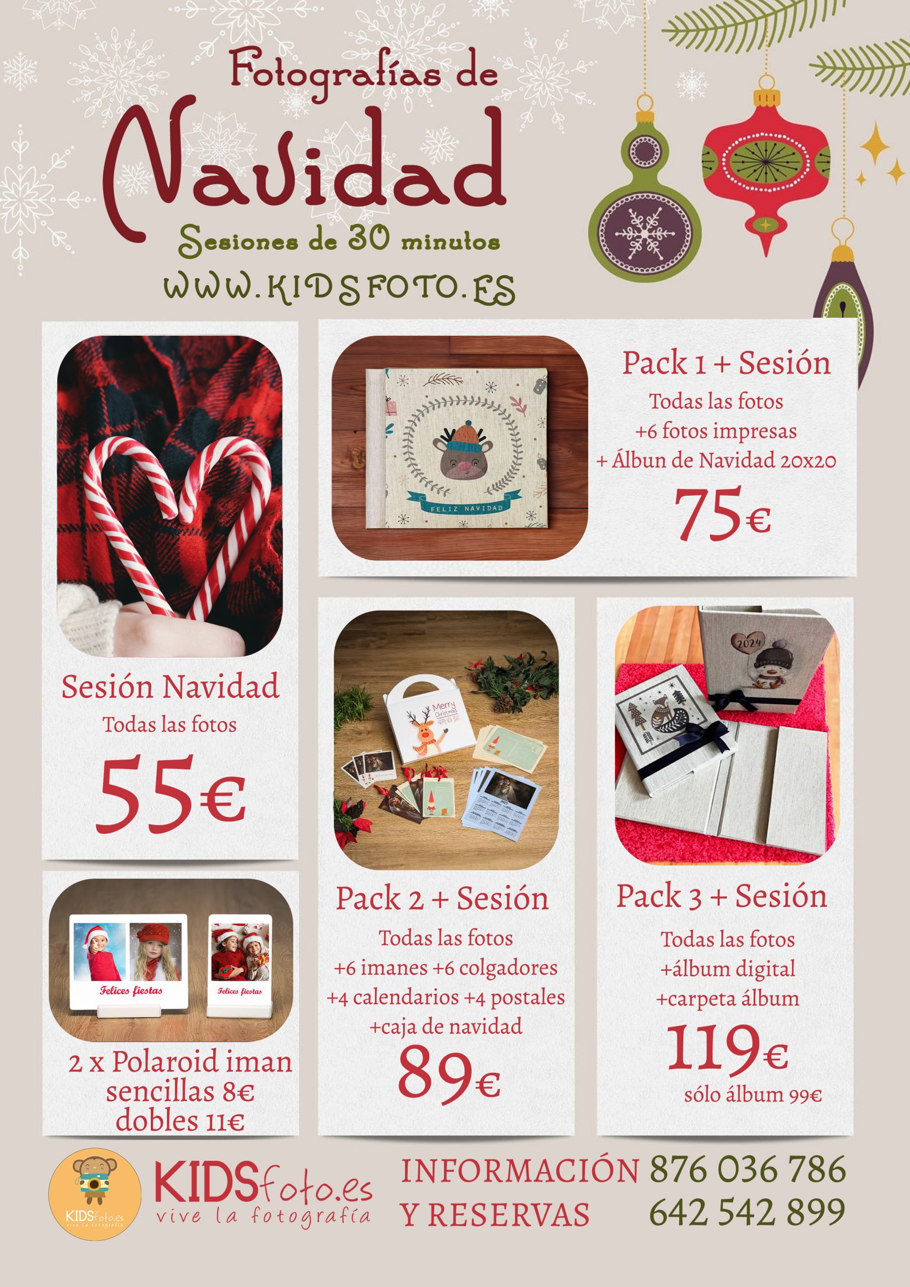 Sesiones de navidad para toda la Familia