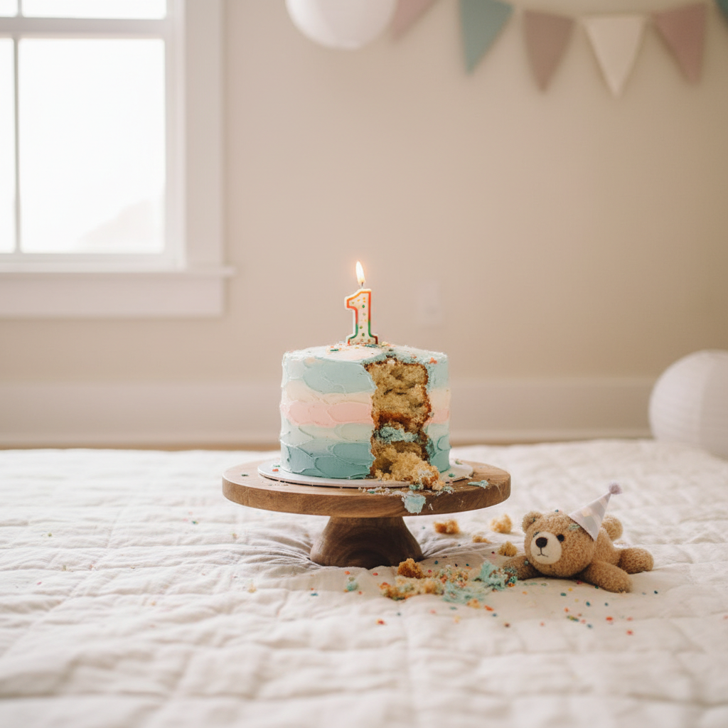 «El Primer Cumpleaños más Mágico: Sesión de Fotos con Tarta en kidsfoto.es» 🎂📸💕 ¡Captura la Dulzura y la Diversión para Siempre!