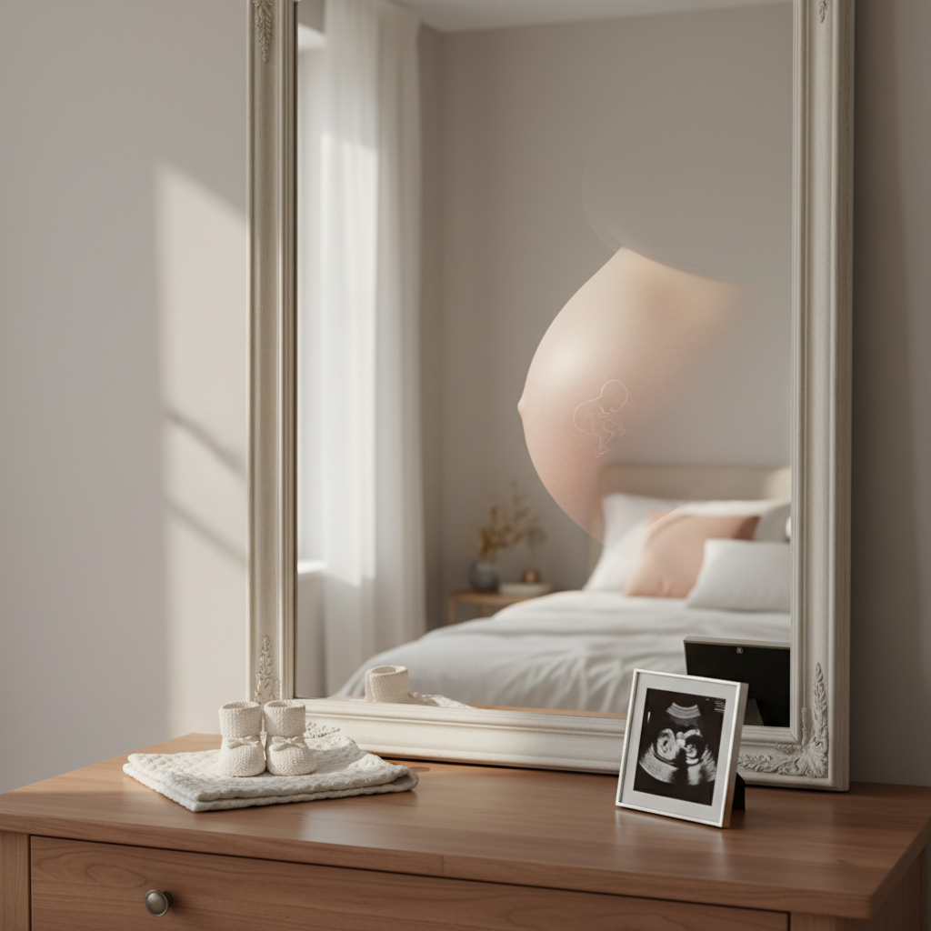 El reflejo en el espejo no soy yo sola… ya somos dos