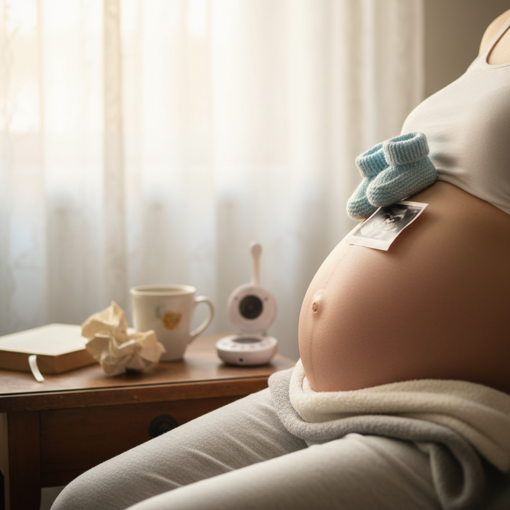 Esta barriga guarda risas, insomnio… y magia