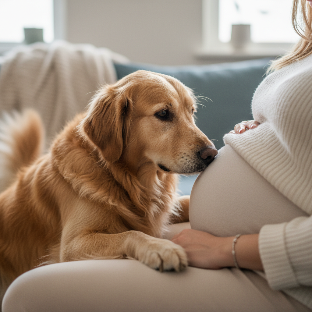 Nuestra mascota no deja de oler la barriga