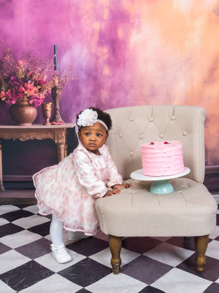 Ideas para una sesión smash cake sencilla y bonita
