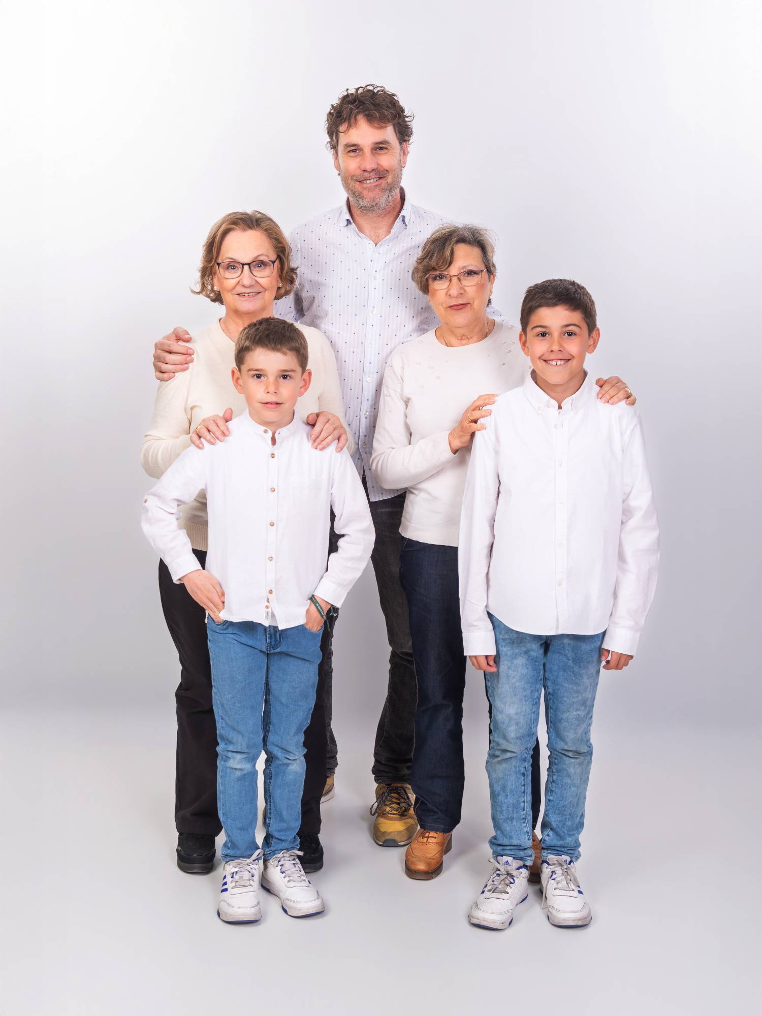 Una sesión de fotos con abuelos y nietos en Zaragoza