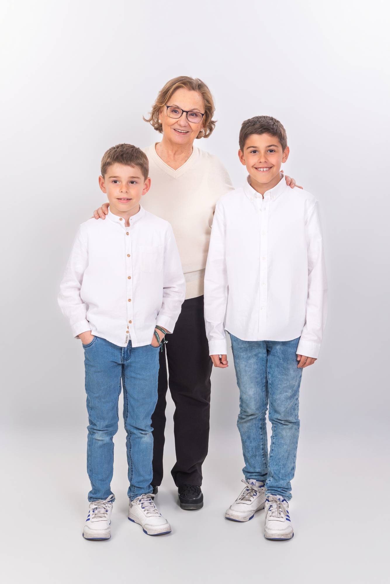 Una sesión de fotos con abuelos y nietos en Zaragoza