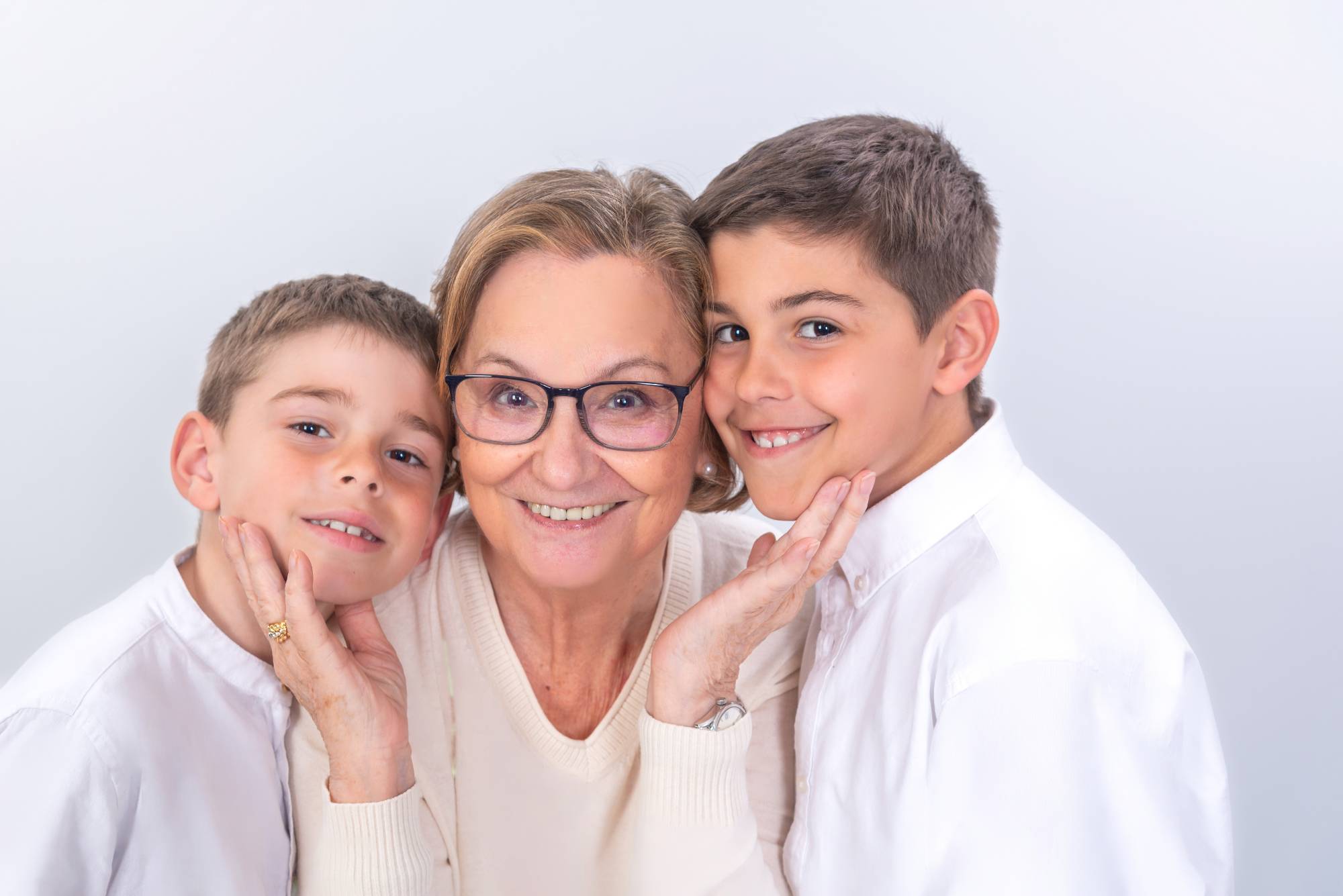 Una sesión de fotos con abuelos y nietos en Zaragoza