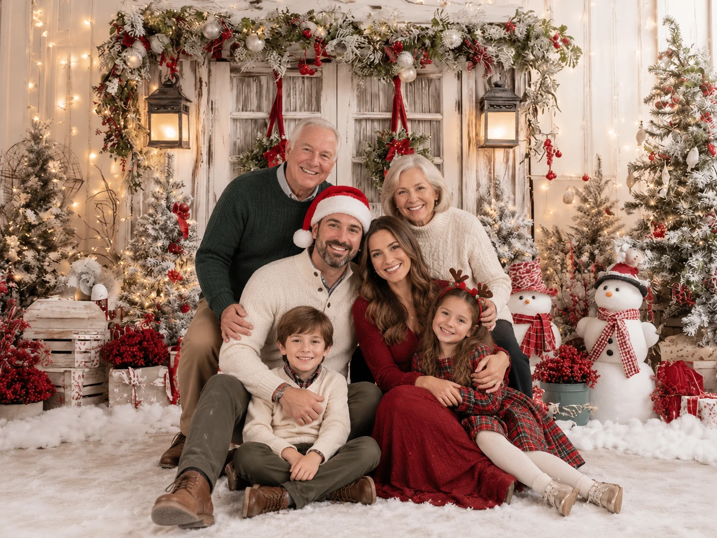 Detalle de los escenarios de Navidad 2026 en Kidsfoto Zaragoza