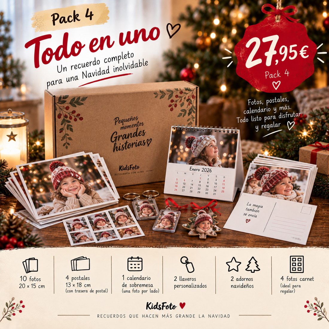 Pack 4 Navidad KidsFoto: pack Todo en uno