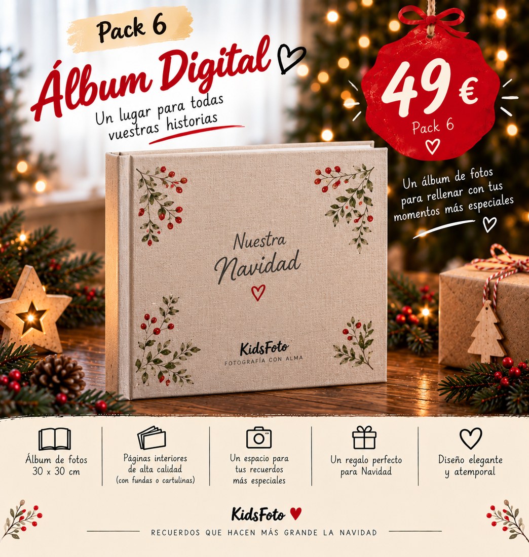 Pack 6 Navidad KidsFoto: álbum digital fotográfico impreso